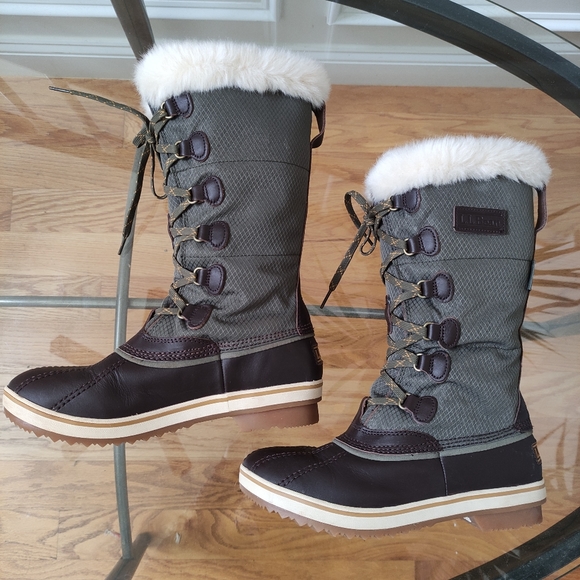 LL Bean Rangeley Insulated Pac Boots women's 7M Tall waterproof - Picture 6 of 14